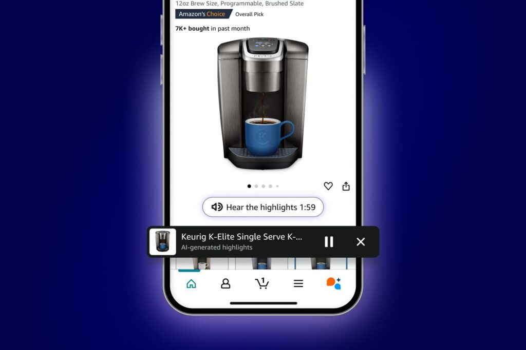 Amazon Adds Audio Highlights to Product Pages