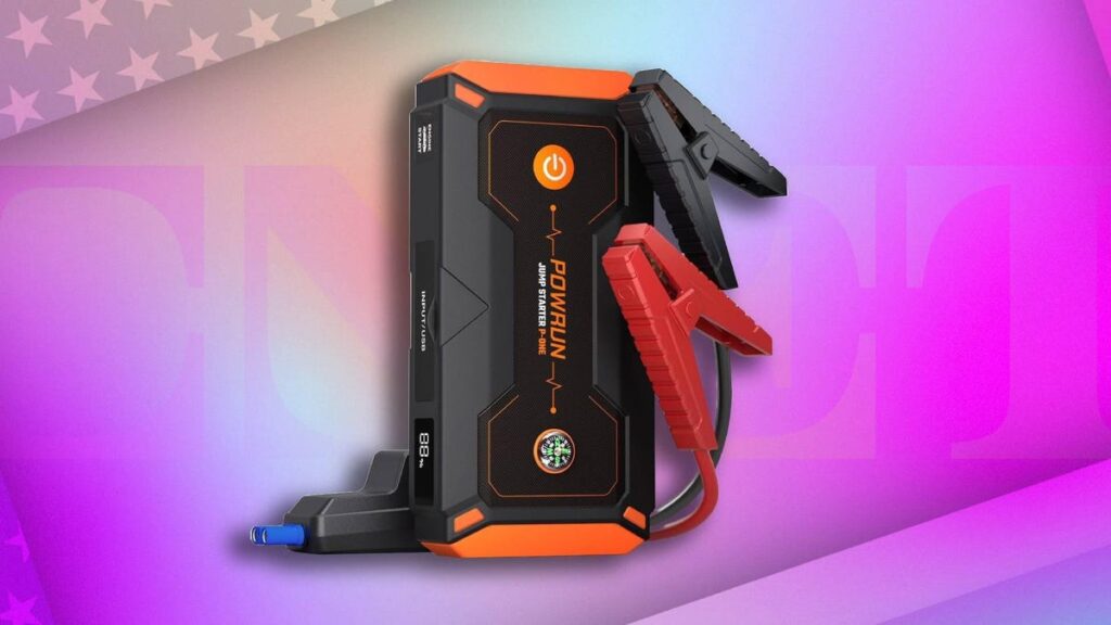powrun portable car jump starter