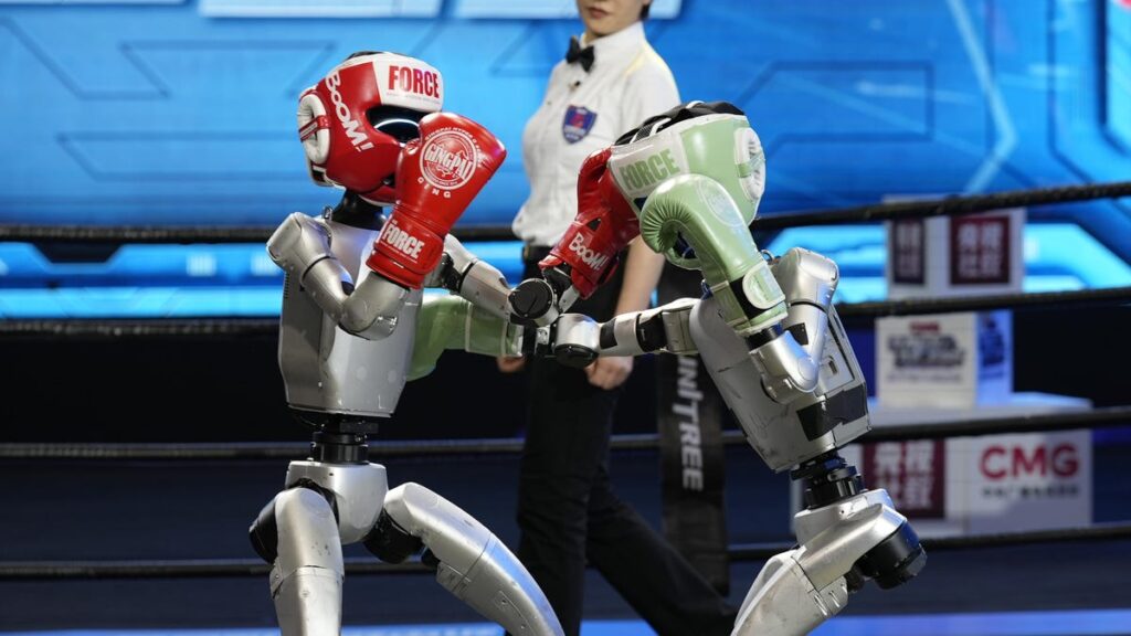 Highlights From World's First Humanoid Robot Kickboxing Tournament