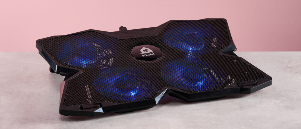 The Klim Wind from a 3/4s angle in front of a pink background.