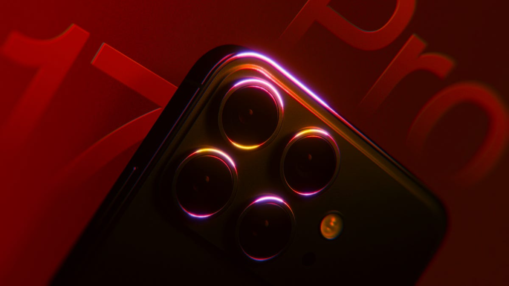 iPhone 15 Pro Max with number 17 on a gradient background
