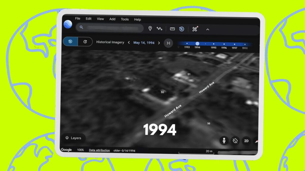 A hidden Google Earth slider lets you travel up to 80 years back in time - here's how to try it