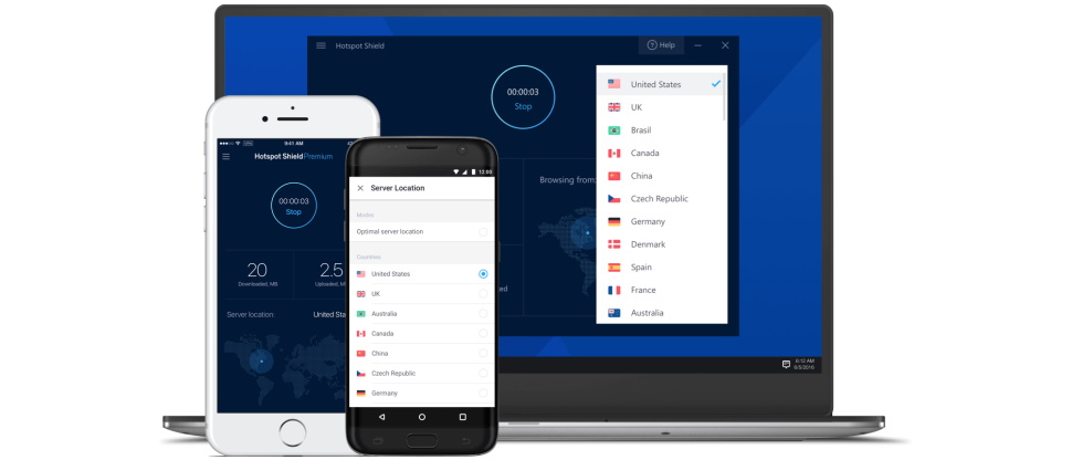 Hotspot Shield Basic review: a usable solution that fails to wow Hotspot Shield on a Laptop and Phones