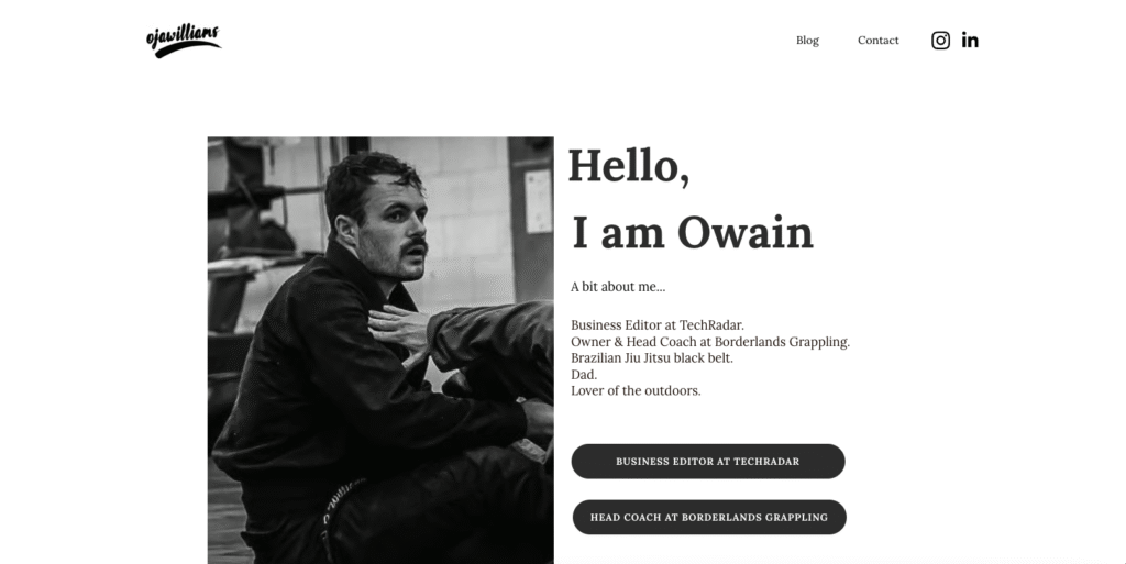 Screenshot of ojawilliams.com