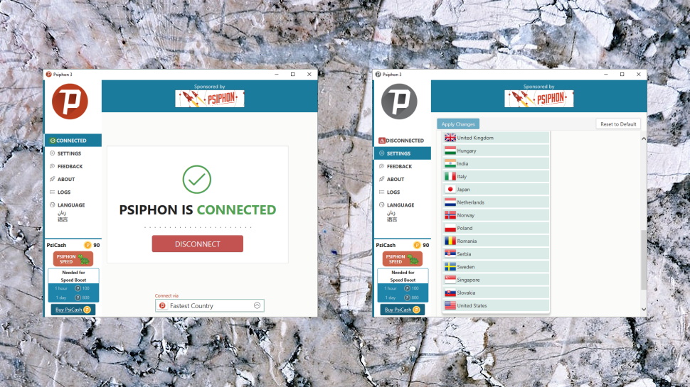 Psiphon review | TechRadar New Hero