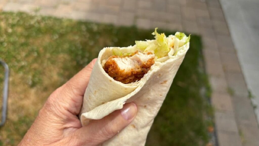 A McDonald's Ranch Snack Wrap