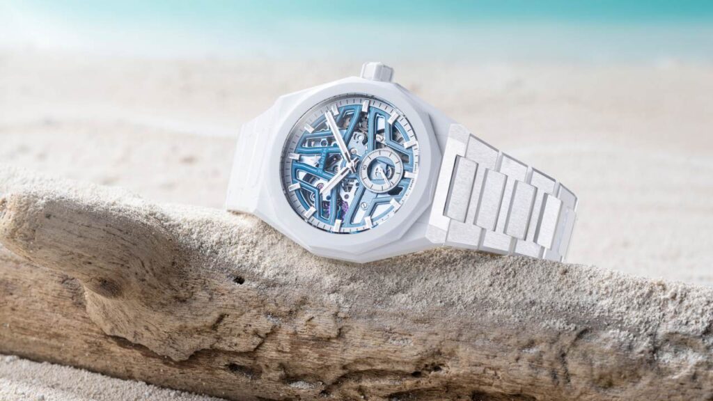 Zenith’s new Defy Skyline Skeleton has me seeing stars Zenith Defy Skyline Skeleton White Surfer Ceramic
