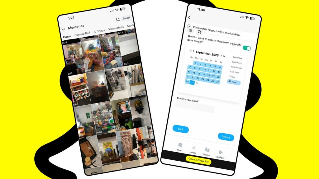 How to export your Snapchat Memories ASAP – before Snap makes you pay up How to export your Snapchat Memories ASAP - before Snap makes you pay up