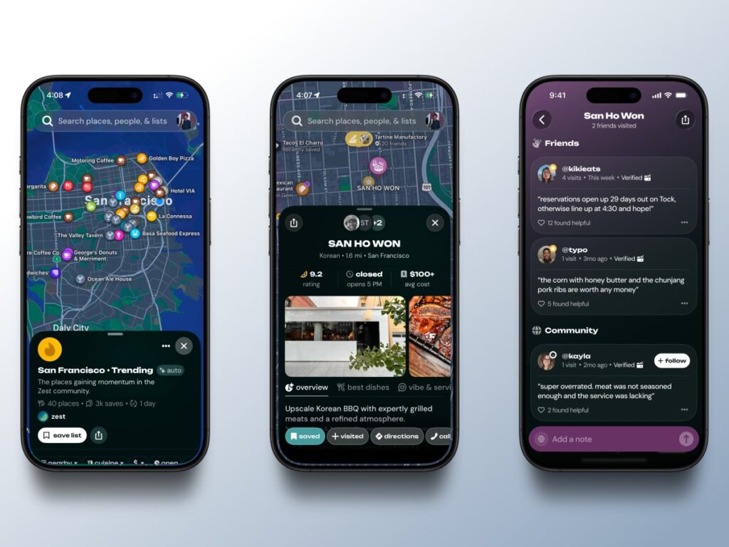 Zest launches a restaurant discovery app powered by where people actually eat Zest launches a restaurant discovery app powered by where people actually eat