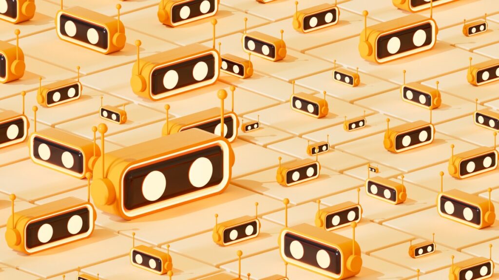 AI law startup Norm raises $120M, hits unicorn valuation A digitally generated image showing several AI chatbot assistants standing on a segmented or sliced floor surface, symbolizing the distributed and modular nature of artificial intelligence systems. This futuristic and conceptual design reflects the scalability, communication, and parallel functionality of AI-powered virtual assistants.