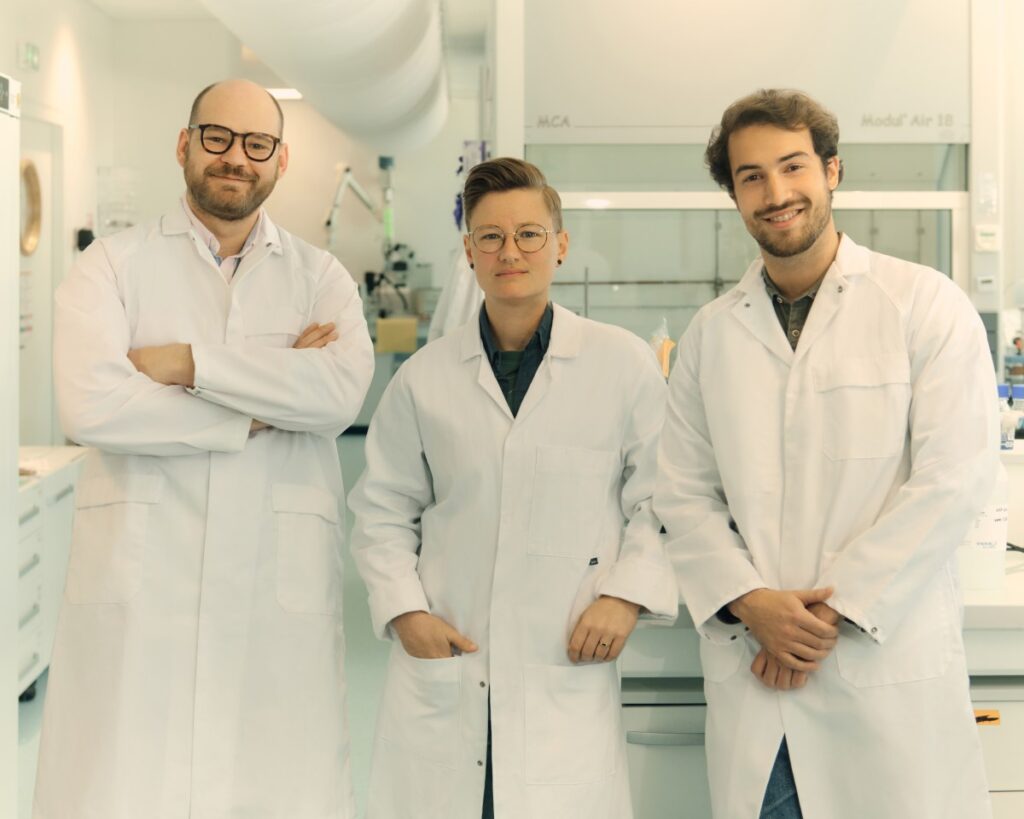 Lululemon backs nylon recycling startup Syntetica in $30M Series A Syntetica - from left to right, Louis Monsigny, Ash Ward and Marco Bertone