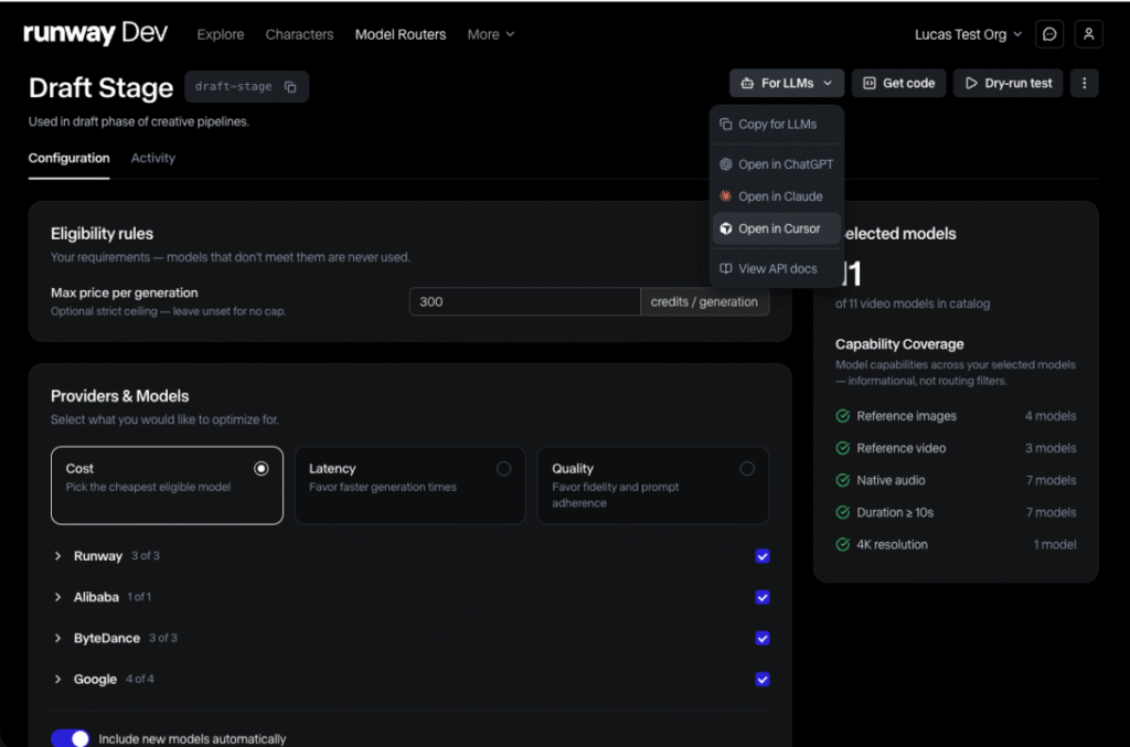 Runway launches AI model router as generative media gets crowded Runway launches AI model router as generative media gets crowded
