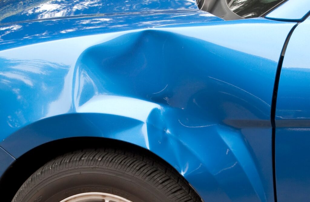 Sheryl Sandberg leads $10 million investment in AI-powered vehicle inspection service Auto accident leaving a huge dent in the left front quarter panel.