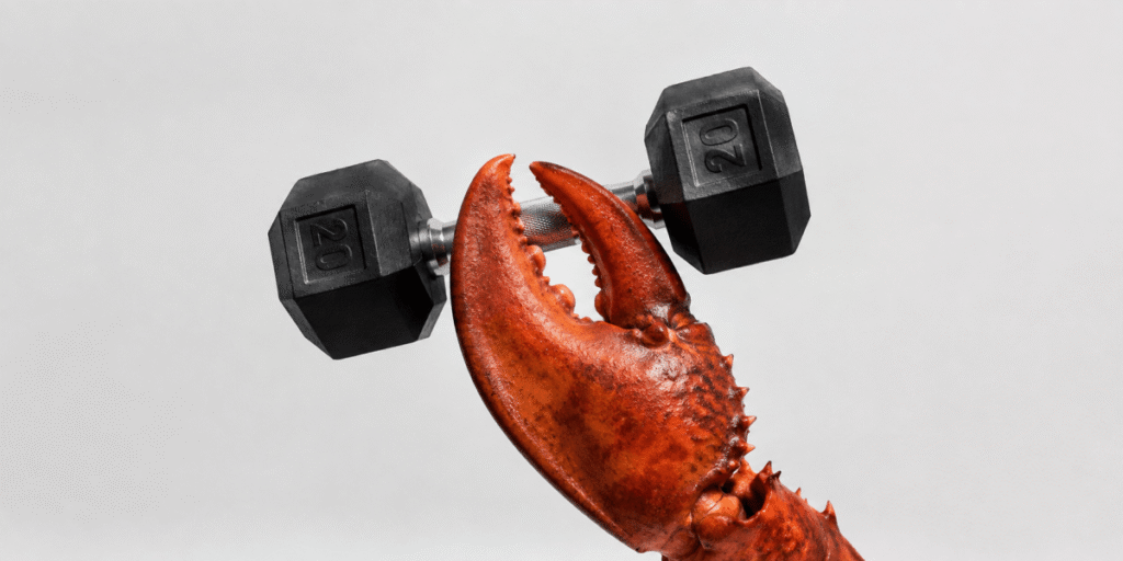 Claw holding weight