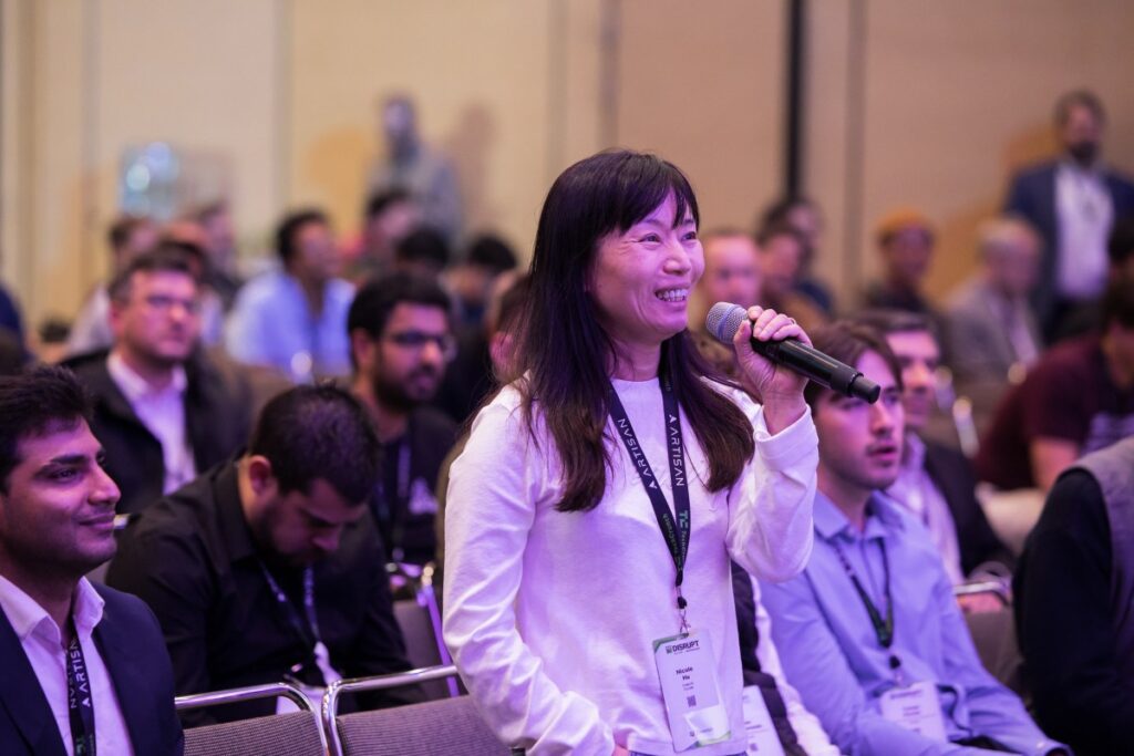 The founder’s guide to TechCrunch Disrupt 2026: Everything you need to know An audience member asks a question at the 2025 TechCrunch Disrupt event